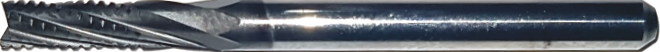 Фреза для ЧПУ для стандартного раскроя (стружка вверх) с алмазным покрытием, модель типа кукуруза для стекловолокна, стеклопластиков, стеклотекстолитов и различных твёрдых синтетических армирующих полимеров