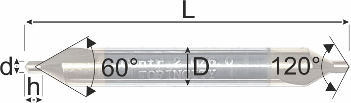 Центровочное сверло премиум класса изготовлено на прецизионном ЧПУ станке из сплава Сандвик (HRC65), обеспечивает идеальную точность центрирования отверстий с точностью 0.01мм. Размеры с чертежа.